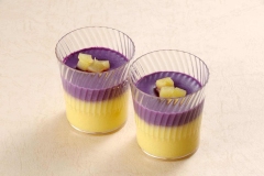 083-6　紫芋と甘藷黄の二層プリン