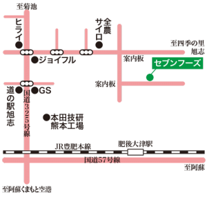 セブンフーズ地図